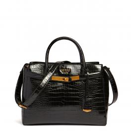 Guess Borsa a mano Enisa stampa cocco Black - 1