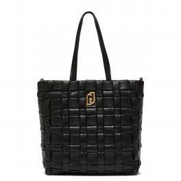 Liu Jo Shopping bag intrecciata ecosostenibile Black - 1