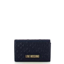 Love Moschino Clutch Shiny Quilted Blu - 1