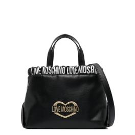 Love Moschino Borsa a mano Logo Band Nero - 1
