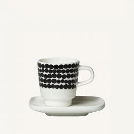 Marimekko Oiva/Siirtolapuutarha Espresso Cup And Plate 10x10 cm - 1