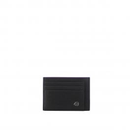 Pocket credit card pouch Black Square-NERO-UN