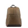 Organised Leather Backpack Archimede-MARRONE-UN
